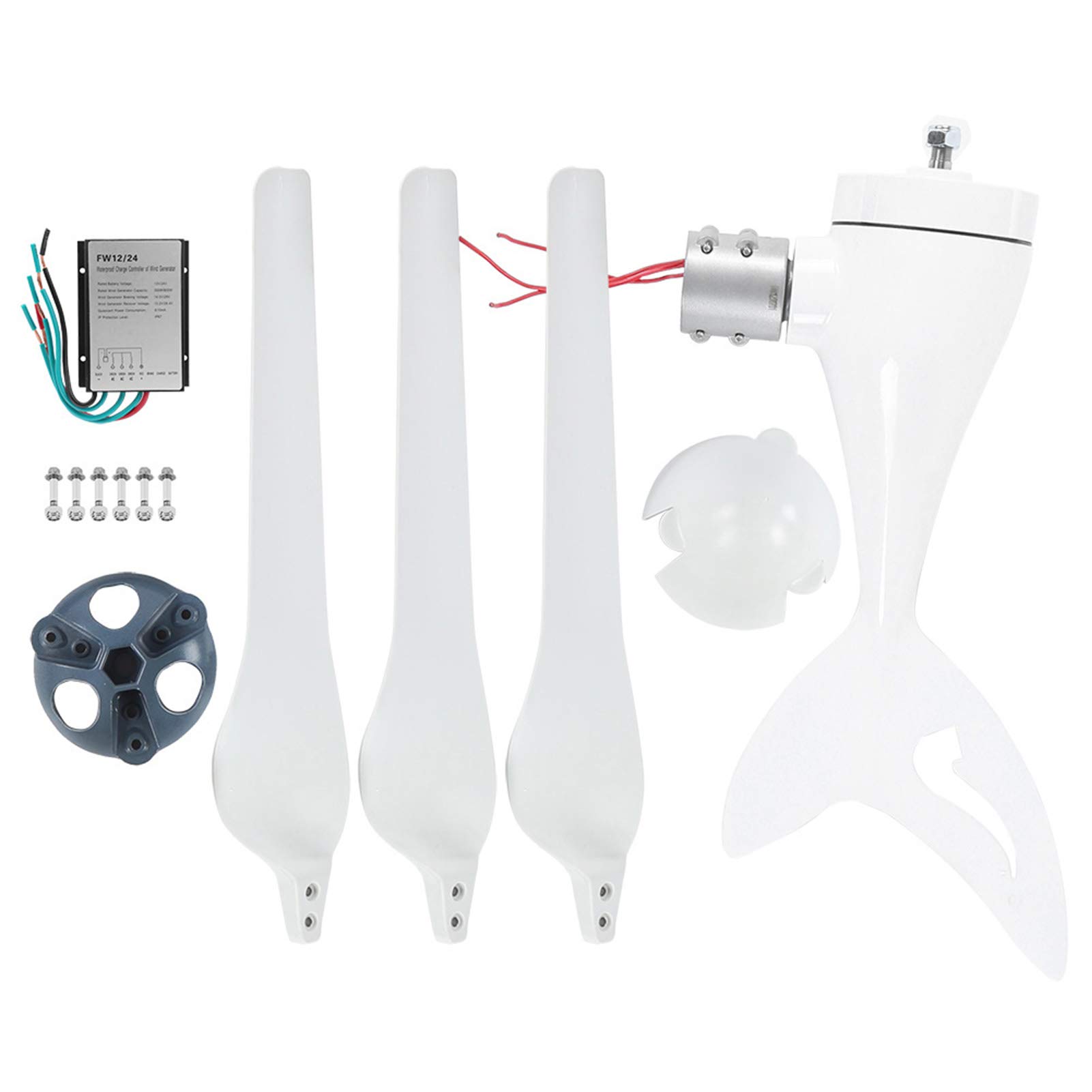 Marhynchus Kit Generatore Eolico, Generatore Eolico da 400 W DC24V con