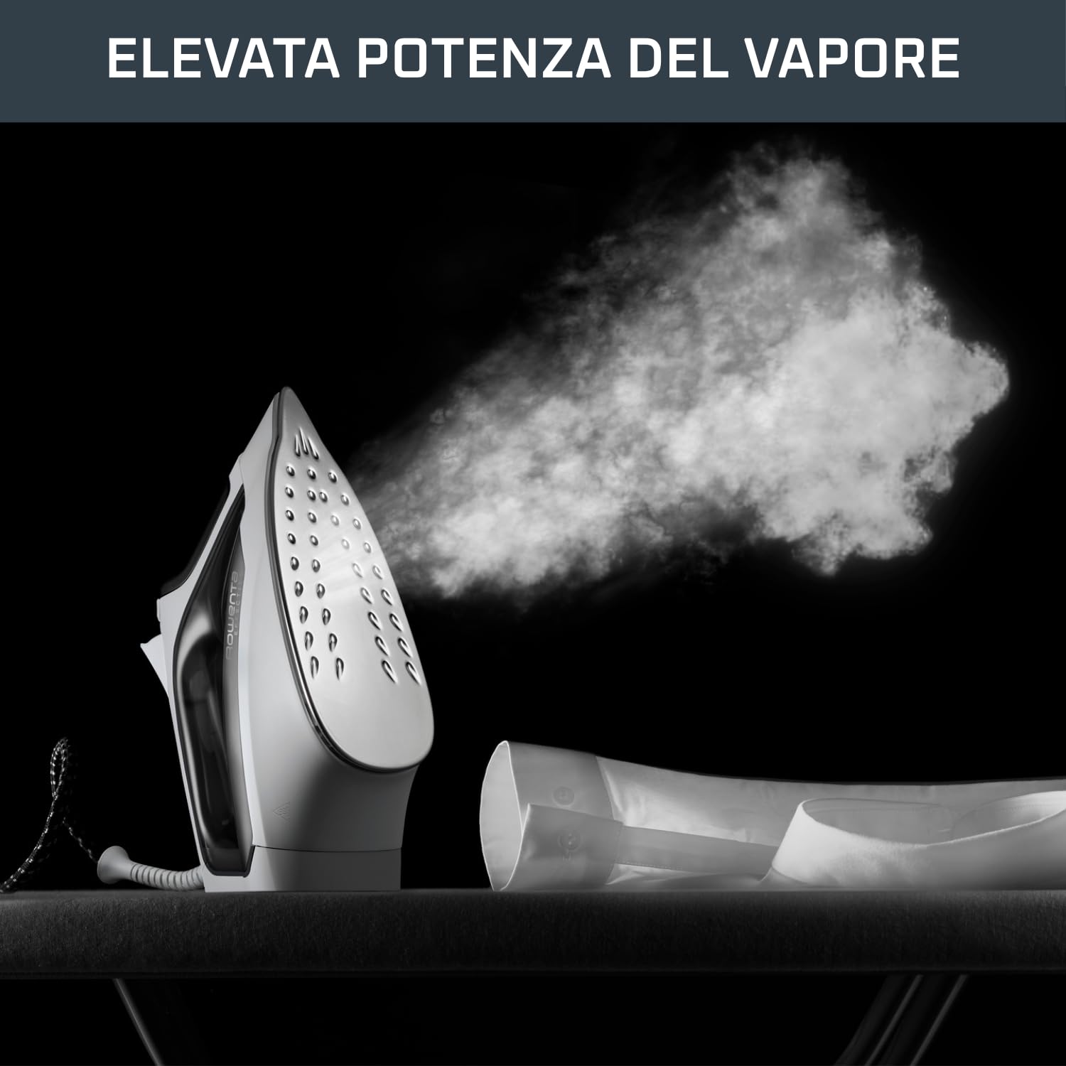 Ferro da stiro ROWENTA EFFECTIVE 2 Risultati ad alta efficienza Facile da usare Serbatoio dell'acqua trasparente 2000W 25 g/min Erogazione continua del vapore 90 g/min Colpo di vapore Piastra in ac