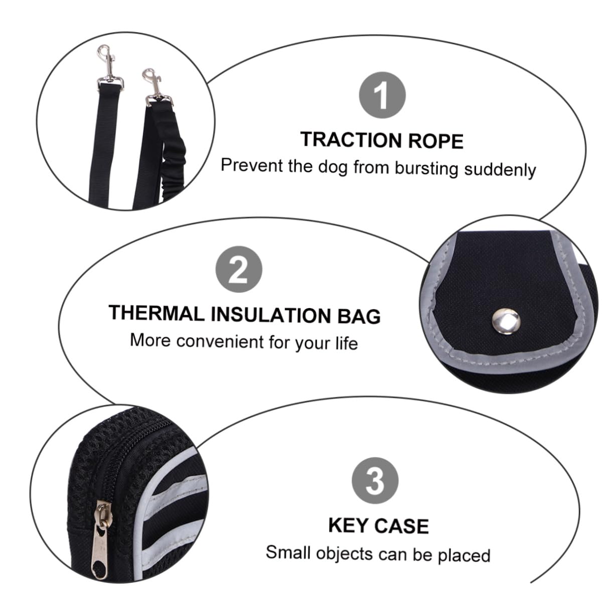 Hundeleine mit Metall Reflektierende 5 Stück-Pack aus Nylon für Hund
