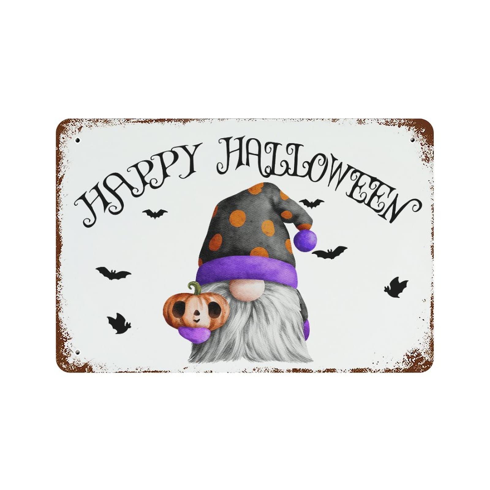 Panneau Happy Halloween de porte 30,5 x 45,7 cm pour eviter les decorations fades et fragiles