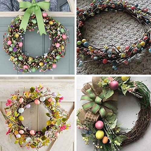 Pack of 5 Artificial Pastel Pip Berry Sprays Springtime Pip Berry Picks Stems 12.2" x 8.7" (LXW) for Easter Crafts Floral Arrangement Wreath Making - Image 5