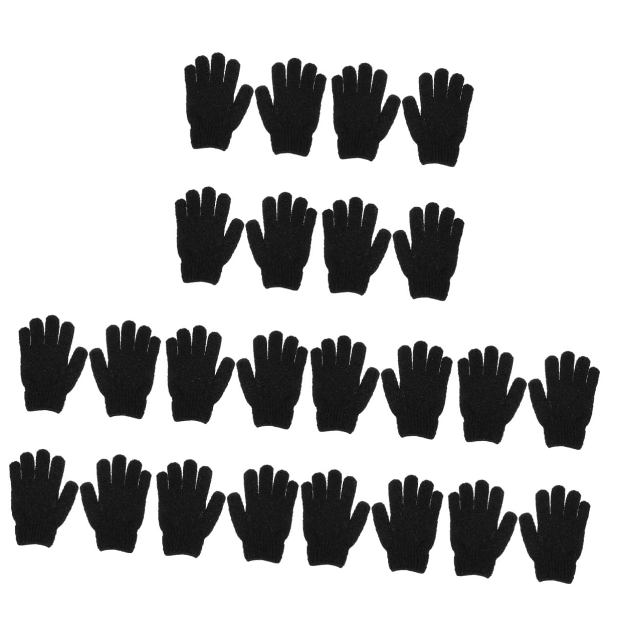 Baluue 12paare Schwarze Peeling-handschuhe Für Körperpflege Exfolierende Duschhandschuhe Zur Entfernung Von Abgestorbener Haut Für Spa Und Massage Fach