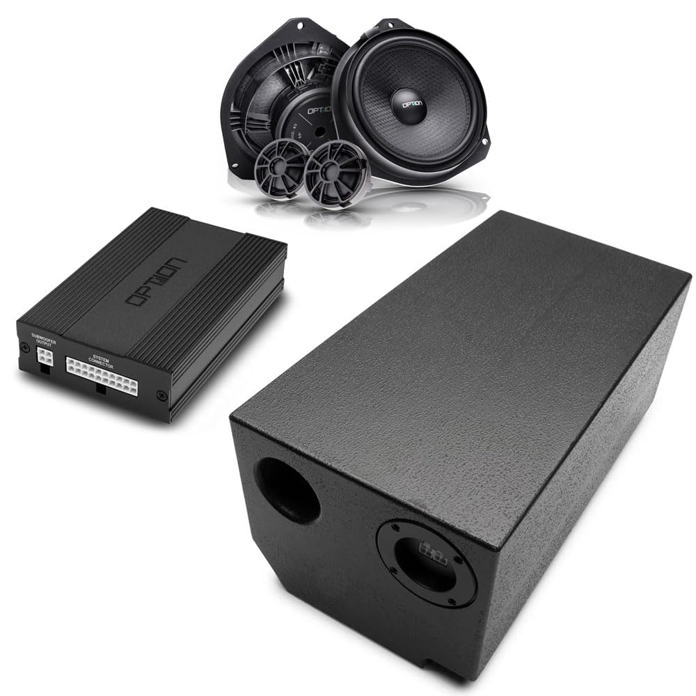 Option System dźwiękowy V2 kompatybilny z FIAT Ducato Series 9 (z radiem 10" od fabryki, rok produkcji od 2024) - 100% Plug & Play ze wzmacniaczem DSP, subwooferem Rock-1 i przednim głośnikiem