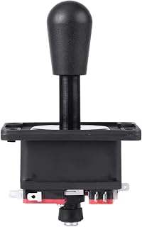 American Style Joystick, 8-Way Competition Joystick with Microswitch Replacement Parts for Arcade Game Machines DIY
