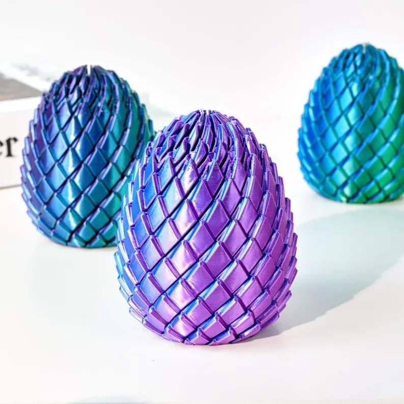 VIKSON INTERNATIONAL - 1 Pc Twisty Fidget spining Magic Surprise Dragon Egg | Stress and Anxiety Relief | Desk Finger Flip Toy for Fun and Games for Kids and Adults 2