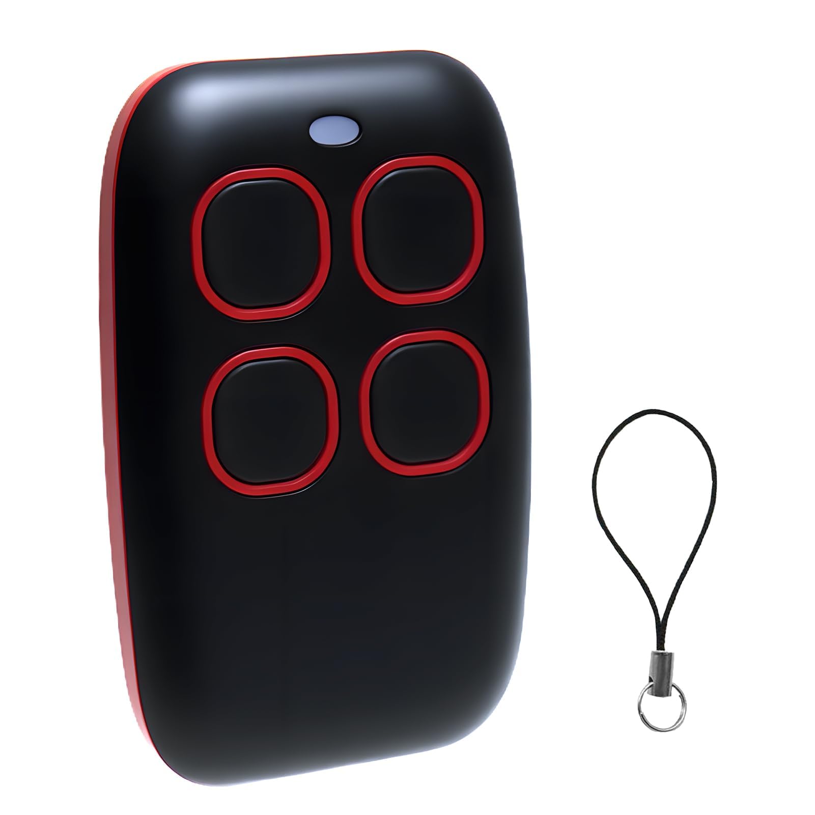 Telecomando Universale Per Porta Garage 433 MHz – 4 In 1 Rolling Code E Fisso, Compatibile Con Oltre 90 Marche, Rosso