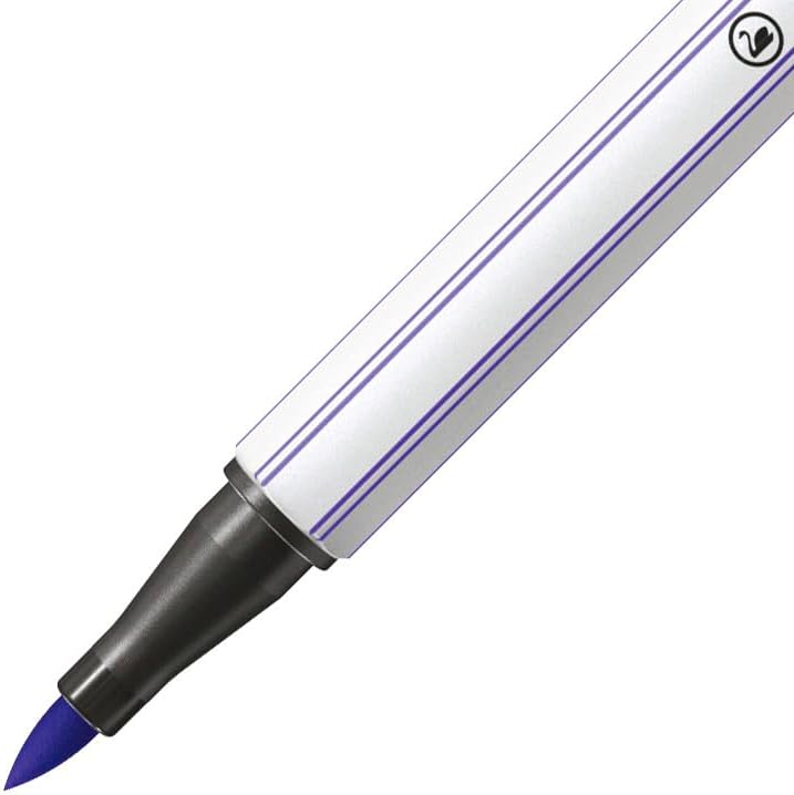 STABILO Premium Fibre-Tip Pen Pen 68 brush - Box of 10 - Violet