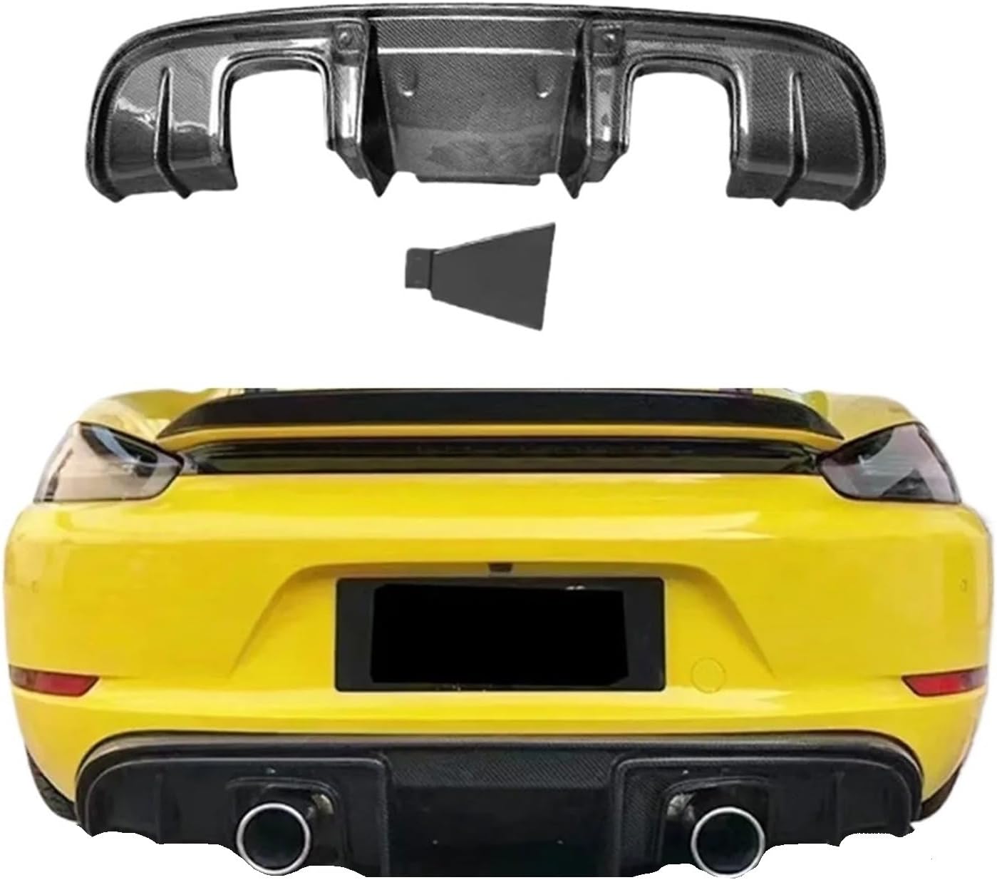 PORSCHE ポルシェ 981 ボクスター 純正 リアバンパー 赤系 98150541104