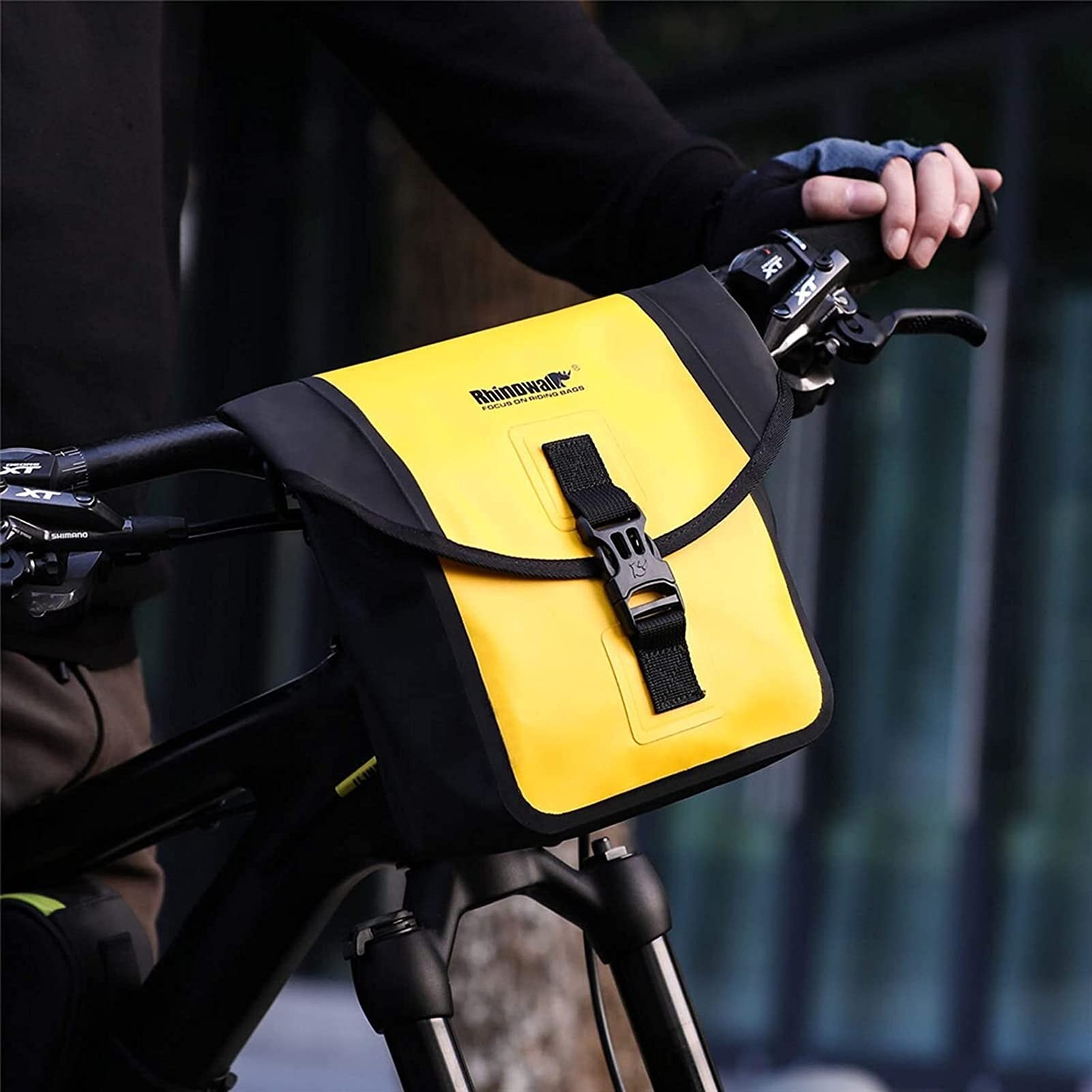 Rowerowa torba górska rowerowa rowerowa rowerowa wodoodporna wielofunkcyjna kierownica czarterowa torba przednia(Giallo)