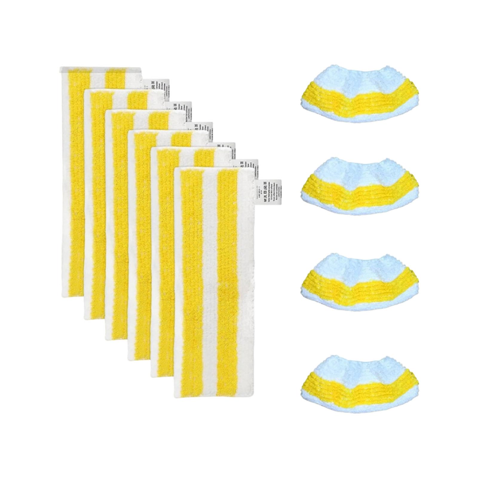 APGLSXY Pad Refill Set, White Microfiber Cloths for Floor Upkeep and Nozzle Wipe Down Tasks At Home Microfiber Pad Refill Cloth Floor Nozzle Wipe Home Care Accessory
