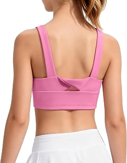 Girls Sports Bras, Twist Back & Backless Tank Tops, Training & Yoga Crop Tops 5-14Y
