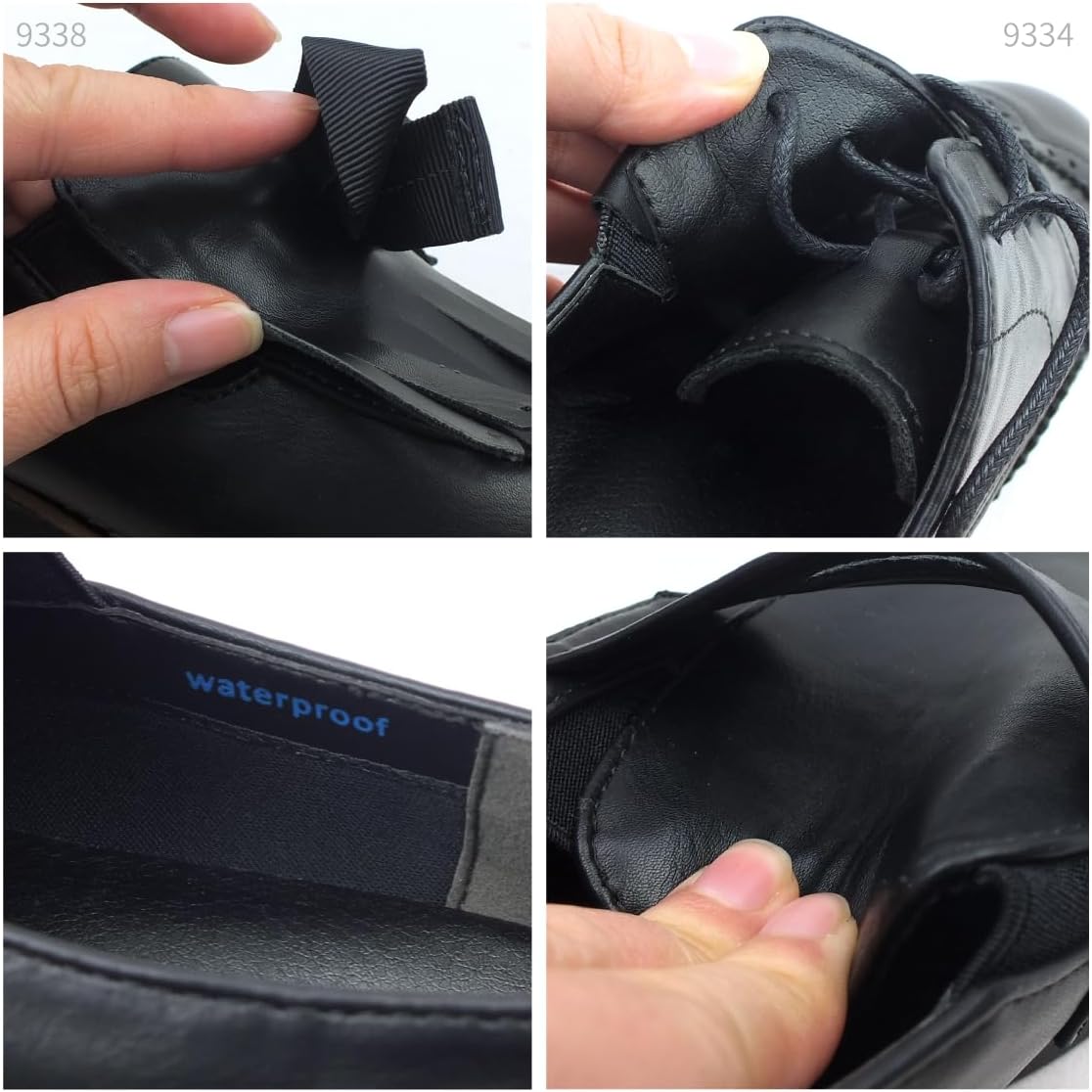 マスチェッタ] ローファー レディース 防水 コインローファー チェーン ビット レースアップ リボン 軽量厚底 幅広 コンフォー