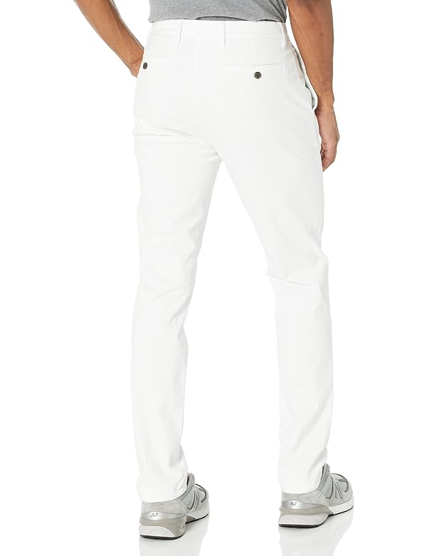 Amazon Essentials Men's Skinny-Fit Washed Comfort Stretch Chino Pant, White, 30W x 29L by Amazon Essentials - Used condition - Image 2