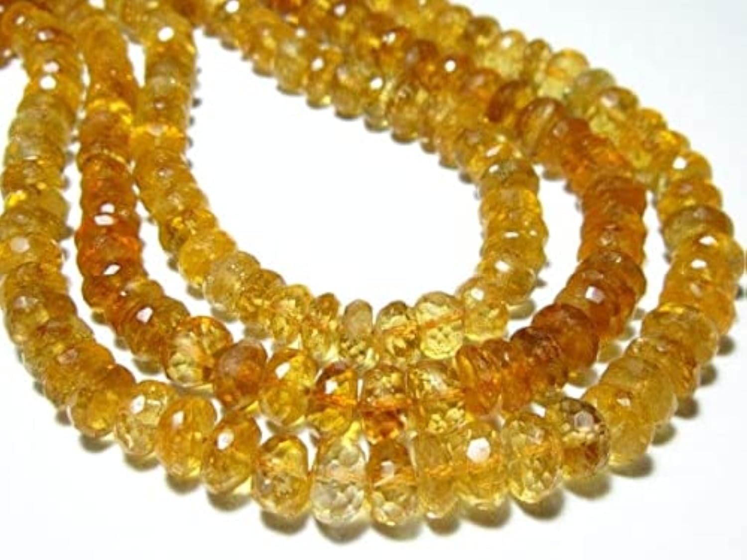 Citrine Faceted Big Rondelles LKBEADS 8mm, pierres de joie pour donner vie à vos créations