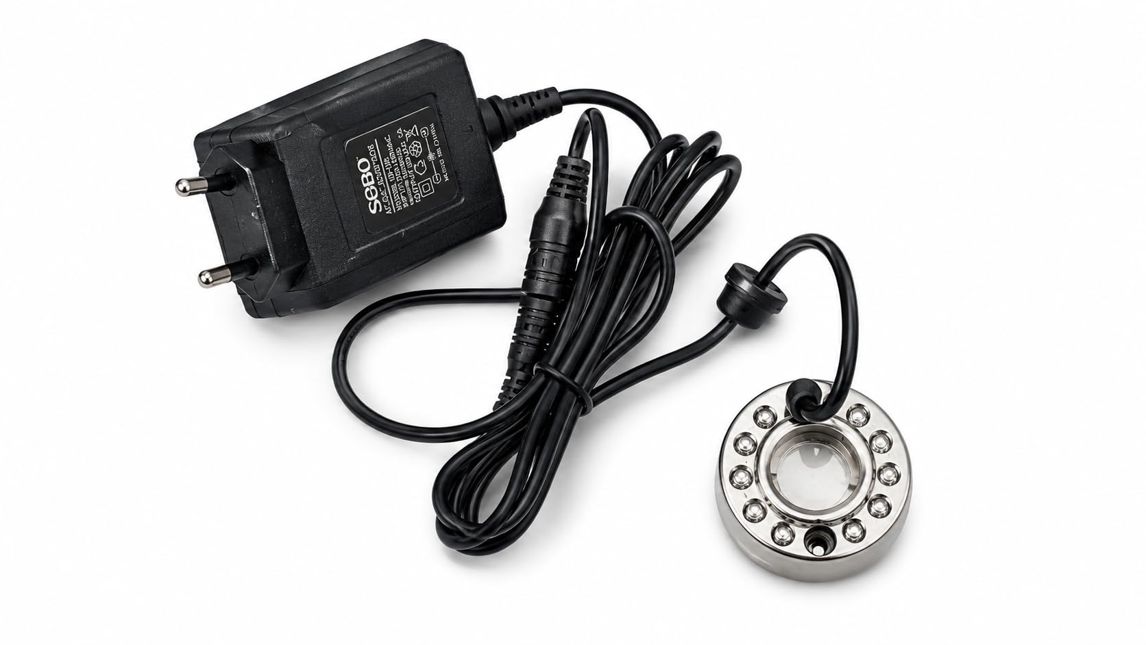 Ultrasonic Mist Maker with 12 RGB LED Lights, 24V DC Power Adapter, Ceramic Fogger Disc for Aquarium, Fountain, Terrarium, Bonsai & Indoor Water Features-image-37