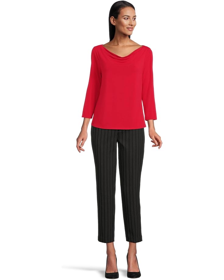 Liverpool Los Angeles 3/4 Sleeve Draped Neck Knit Top - #5 of 5