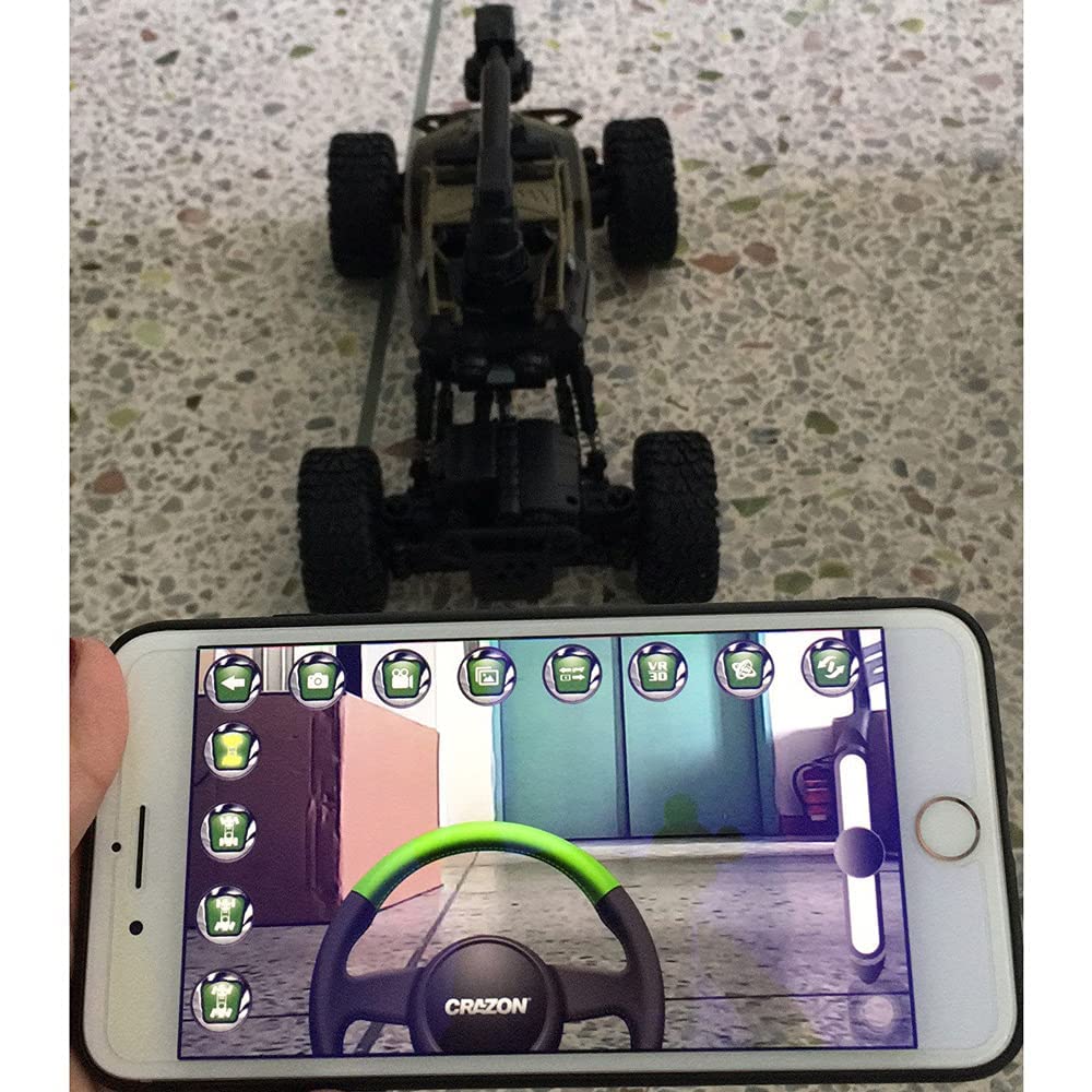 RC Cars 1/16 Scale Off-Road Remote Control Truck Remote Control Car with 480P HD FPV Camera High Speed Monster Trucks for Kids Adults Gift for Boys and Girls