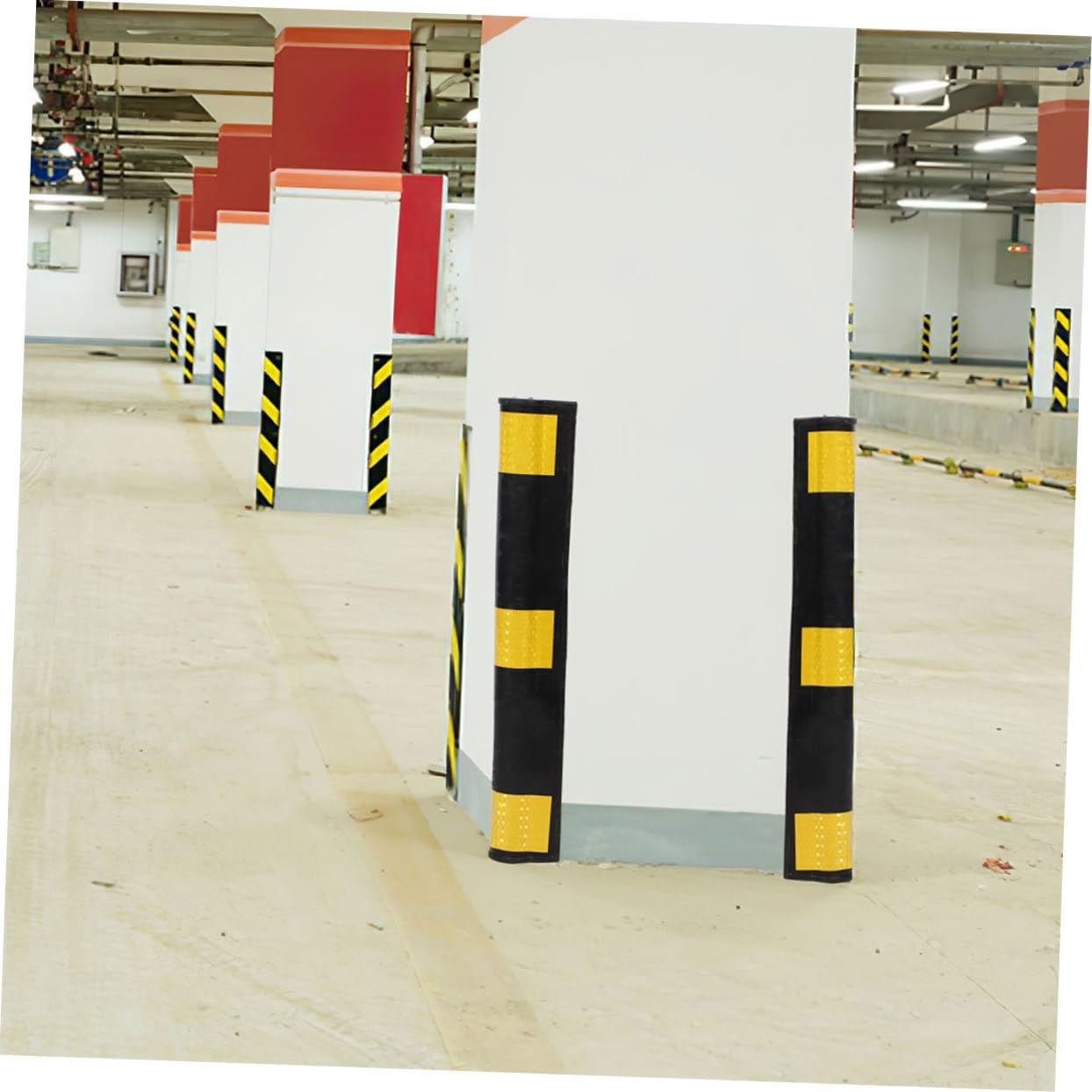 2pcs Reflective Wall Corner Guards Rubber Garage Bumpers for Cars Corner Protectors for Cars