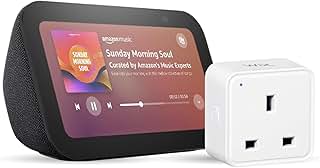 Echo Show 5 (3rd generation) | Charcoal + WiZ Smart Plug, Wo