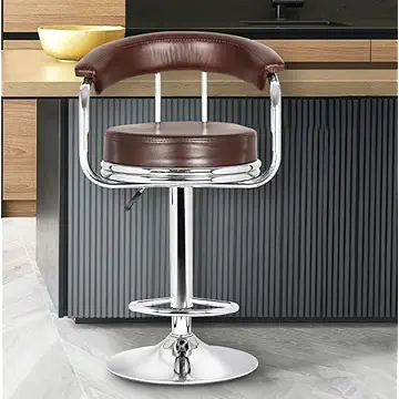 Da URBAN® Classic Height Adjustable and Revolving Bar Stool/Kitchen Chair (Brown)
