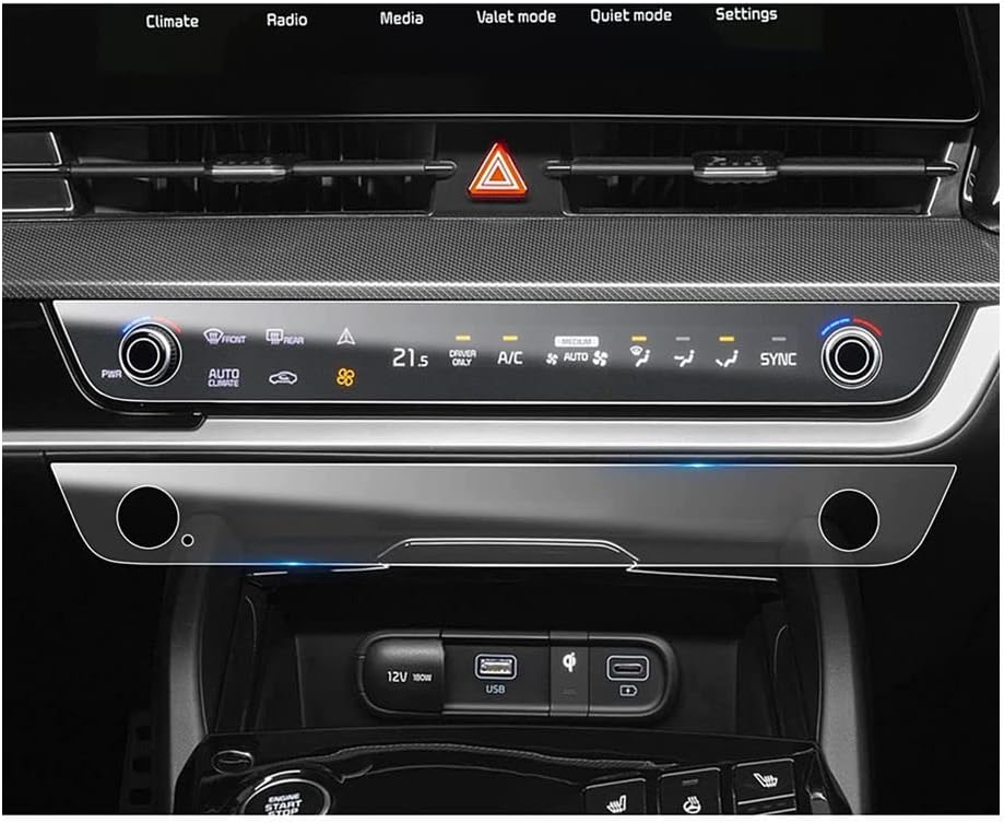 LFOTPP 2023 2024 2025 Sportage Screen Protector AC Climate Control for 2023 2024 2025 Kia Sportage Accessories (LX/EX/SX/SX-Prestige/X-Line) Plug-in Hybrid Prestige Screen Film for Kia Sportage