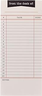 Graphique Library Card Magnetic Notepad | 100 Tear-Away Sheets | Grocery, Shopping, To-Do List | Magnetic Writing Pad for Fridge, Kitchen, Office | Lined Paper | Great Gift | 4” x 9.25”