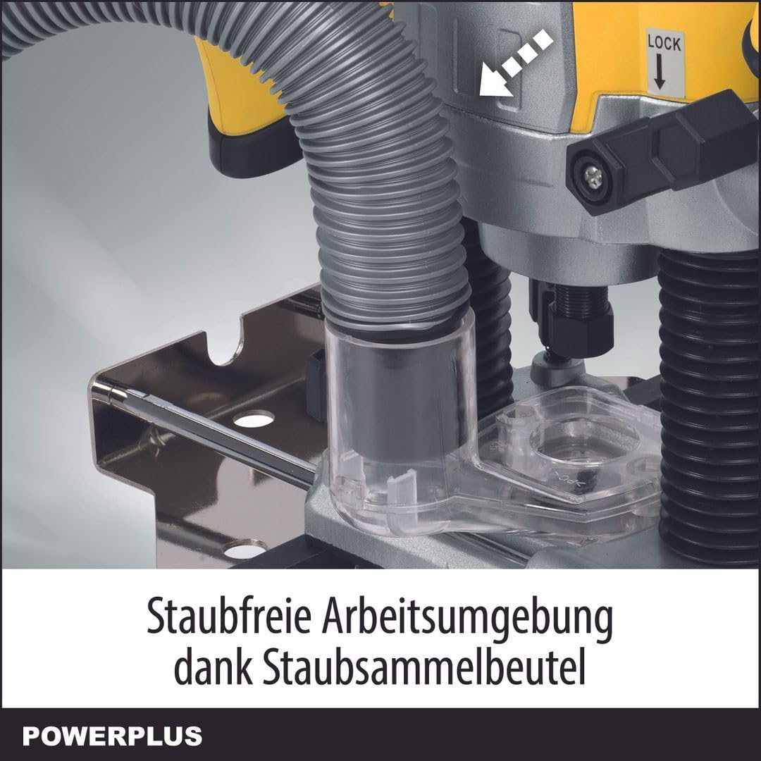 Powerplus POWX0910 POWX0910-Fresadora 1200W + 6 frese