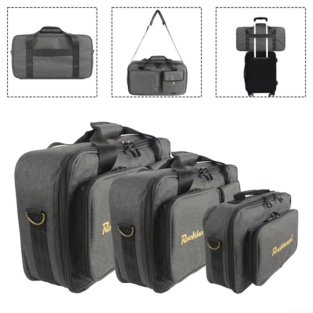 Schlanke und praktische Tasche für Gitarren-Pedalboards, zum Schutz Ihrer Ausrüstung während der Reise (S)