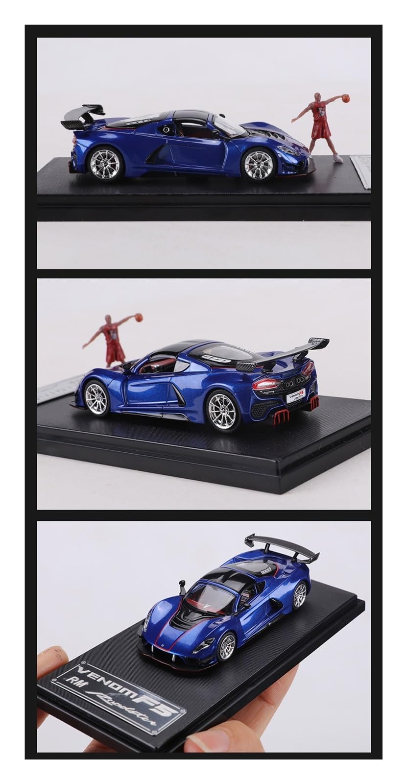 Metallo Scala Replica 1 64 Per Hennessey Venom F5 Modello Di Auto In Lega Veicolo Hobby Collezione Ornamenti Da Tavolo Hobby Veicoli Giochi Set(Purple)