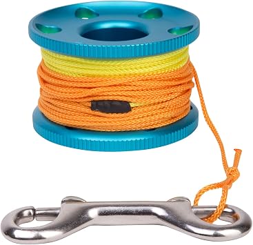 IST Premium Anodized Aluminum Finger Reel with Line and Bolt Snap