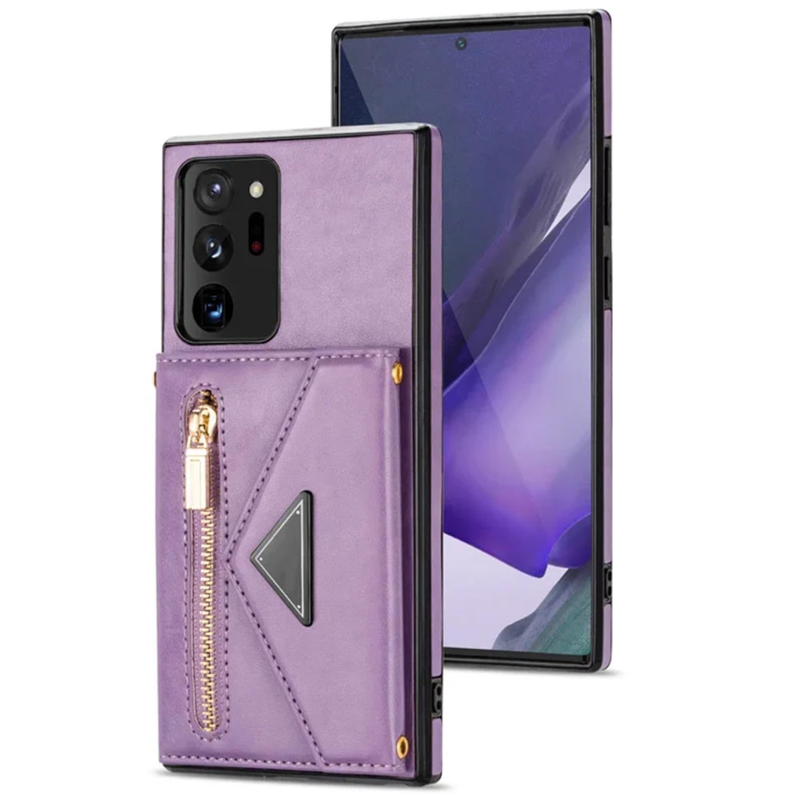 Für Samsung A72 (4G 5G) Leder-Brieftaschen-Karten-Telefonhülle (Für Samsung A72 (4G 5G)/LILA)