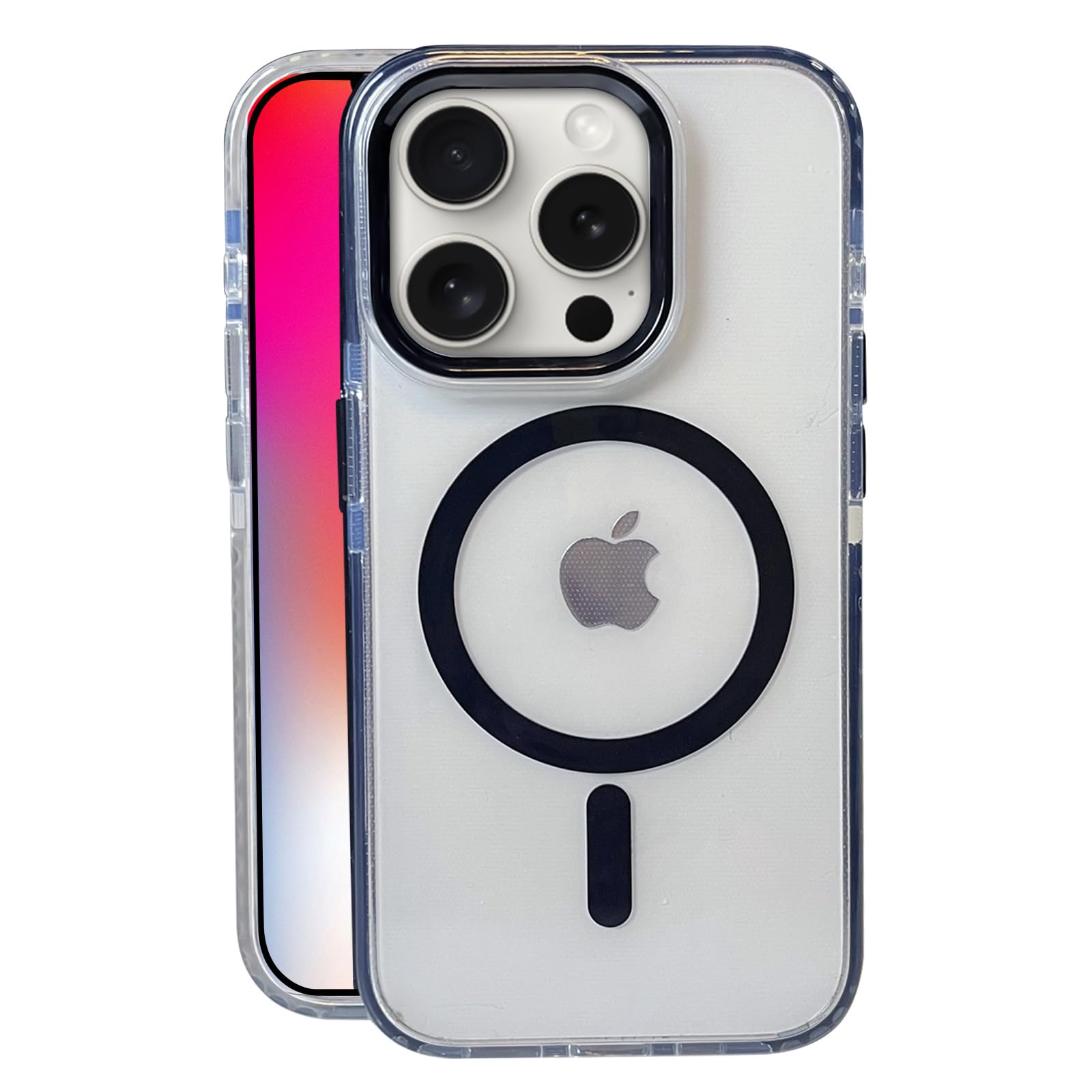 Nimeey for iPhone 16 Pro Case,MagSafe Compatible,Matte Soft Slim Shockproof Cover,Anti-Fingerprint,Anti-Yellowing,Anti-Scratch Back,Magnetic Phone