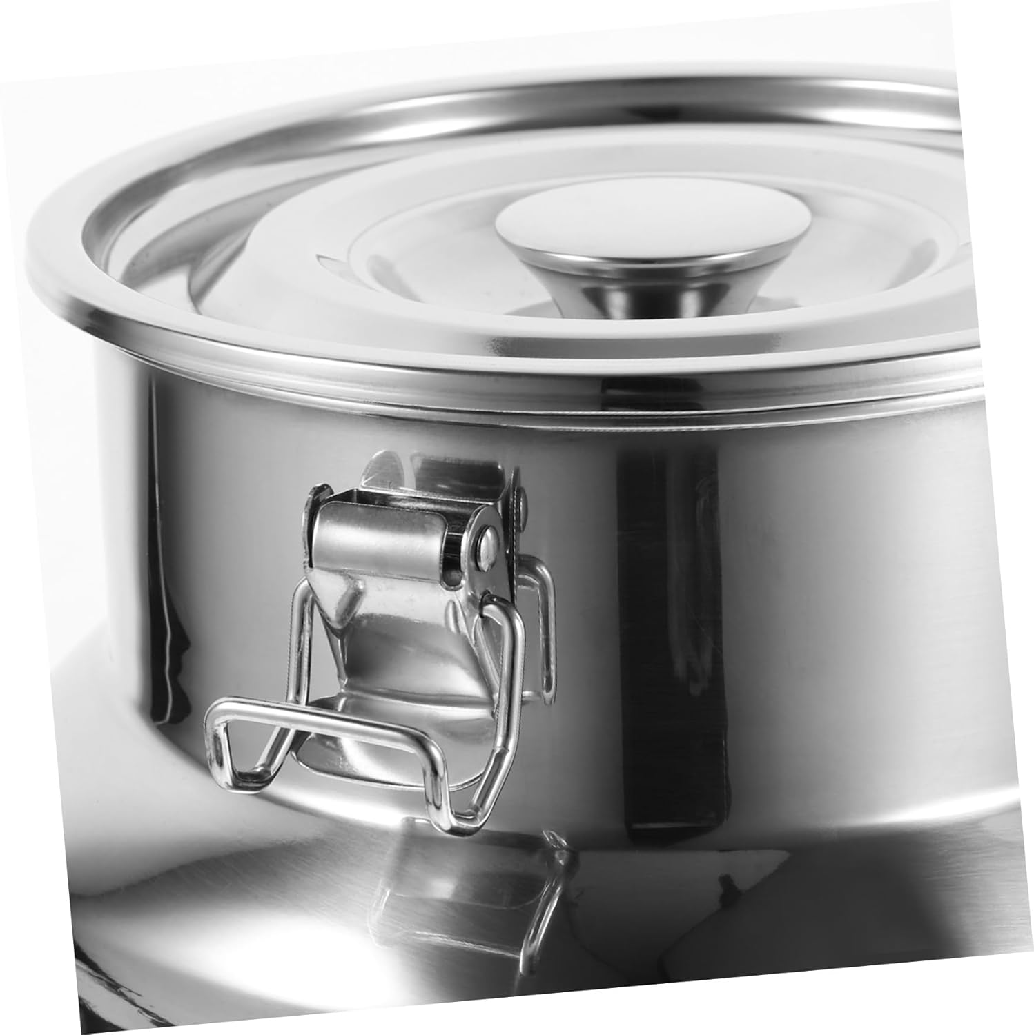 Sealed Barrel Storage Container Stainless Steel Flour Bucket Rice Storage Kitchen Pantry Organization