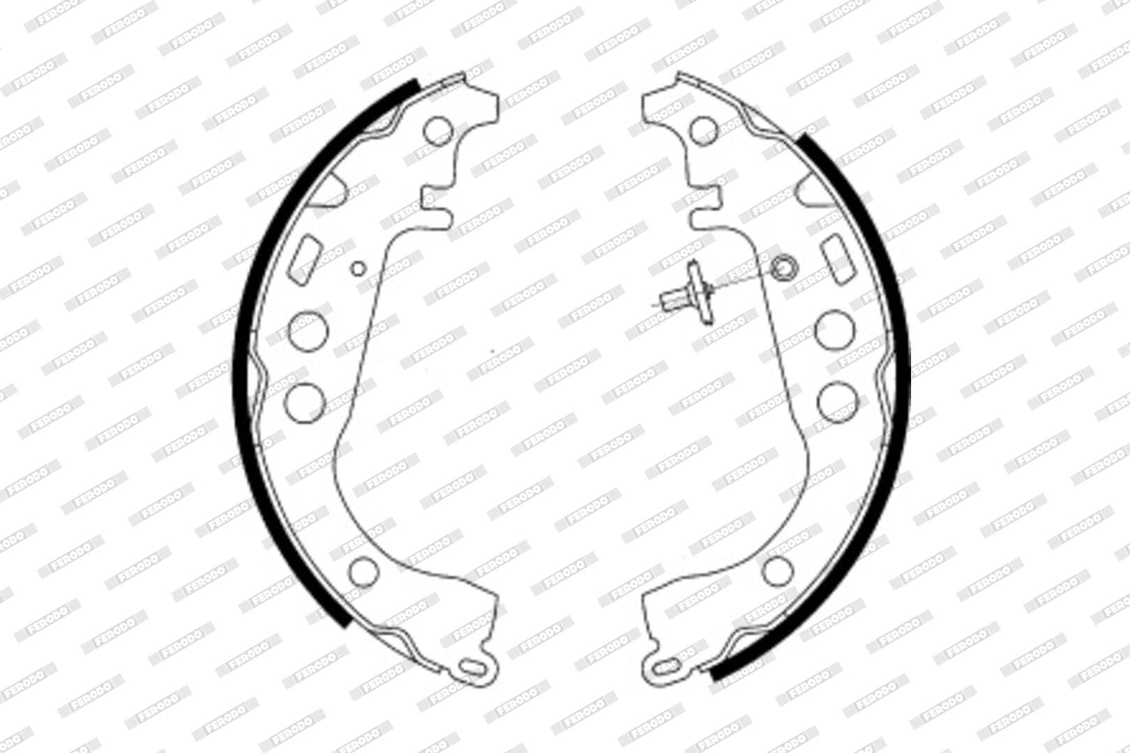 Ferodo FSB582 - Premier Kit Ganasce Freno - (confezione 4 pezzi) | Compatibile con: TOYOTA CELICA Coupe, CELICA Coupe, HILUX IV Pick-up, IQ, PRIUS Liftback, YARIS, YARIS, YARIS, YARIS VERSO
