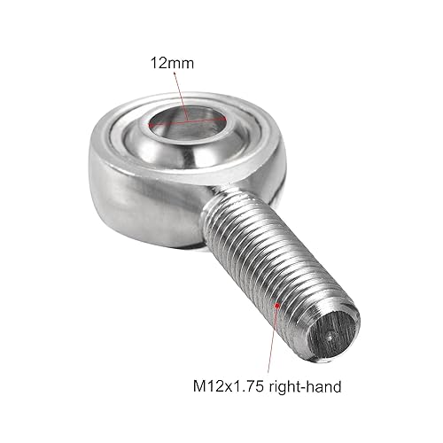 Miniatura 8 de uxcell SSA8TK Rod End Bearing 0.315in Bore Acero inoxidable M8x1.25 Macho Rosca Mano Derecha