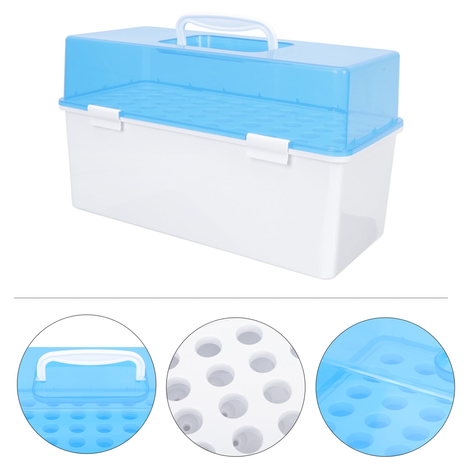 Scatola Porta Provette in Resistente Contenitore per Provetta Laboratorio e Ricerca Medica Organizer per Campioni Facile da Pulire e Usare Adatta Ospedali e Laboratori