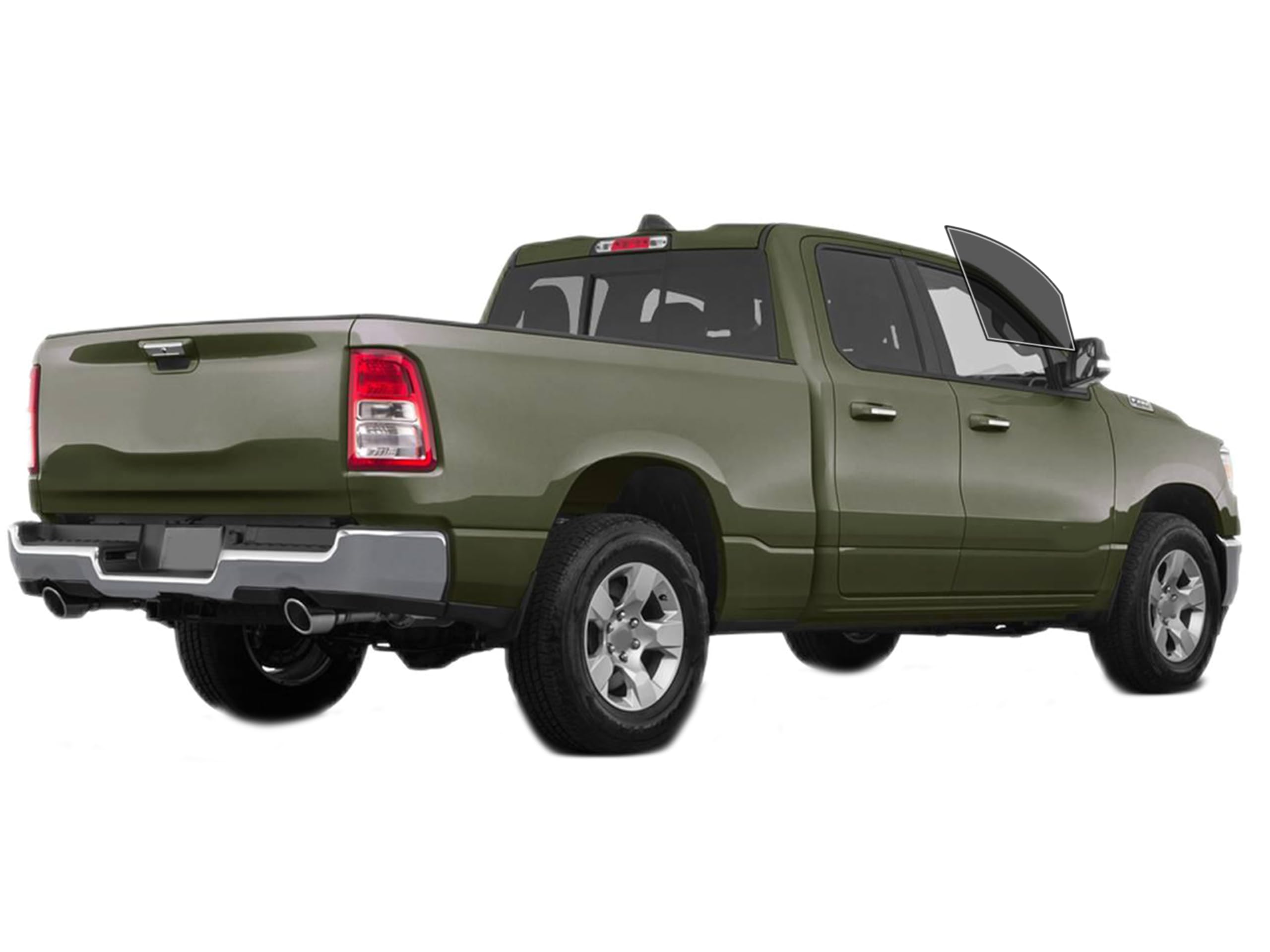 AUTOTEK Precut Window Tint Film Front Two Door Windows Film Cars Sun Blocking Protection Privacy Anti Shatter Glass 2 Ply Computer Cut Any Tint Shade for Ram 1500 Quad Cab 2019-2025