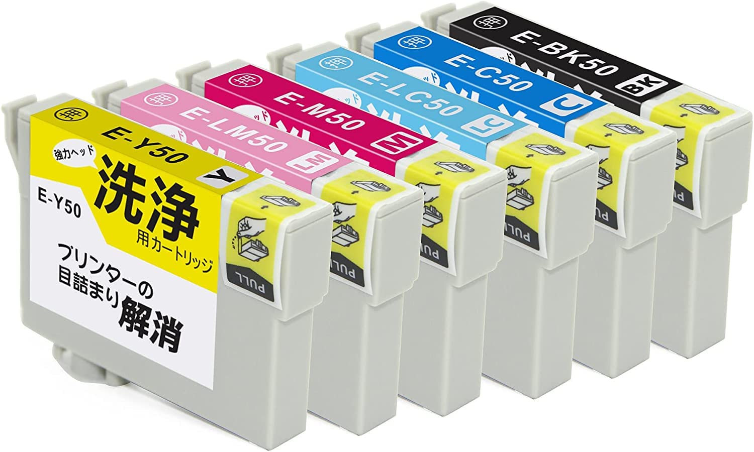 【BAALAND】エプソン IC6CL50 用 洗浄 クリーニング カートリッジ インク目詰まり カスレ解消 「説明書付き」