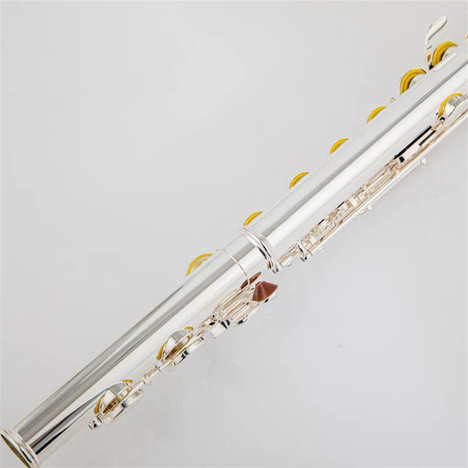 Professionale Flauto Traverso 17 Chiavi Aperte Fori C Tono Flauto Traverso Con Corpo Placcato Argento In Cupronichel Con Chiave MI