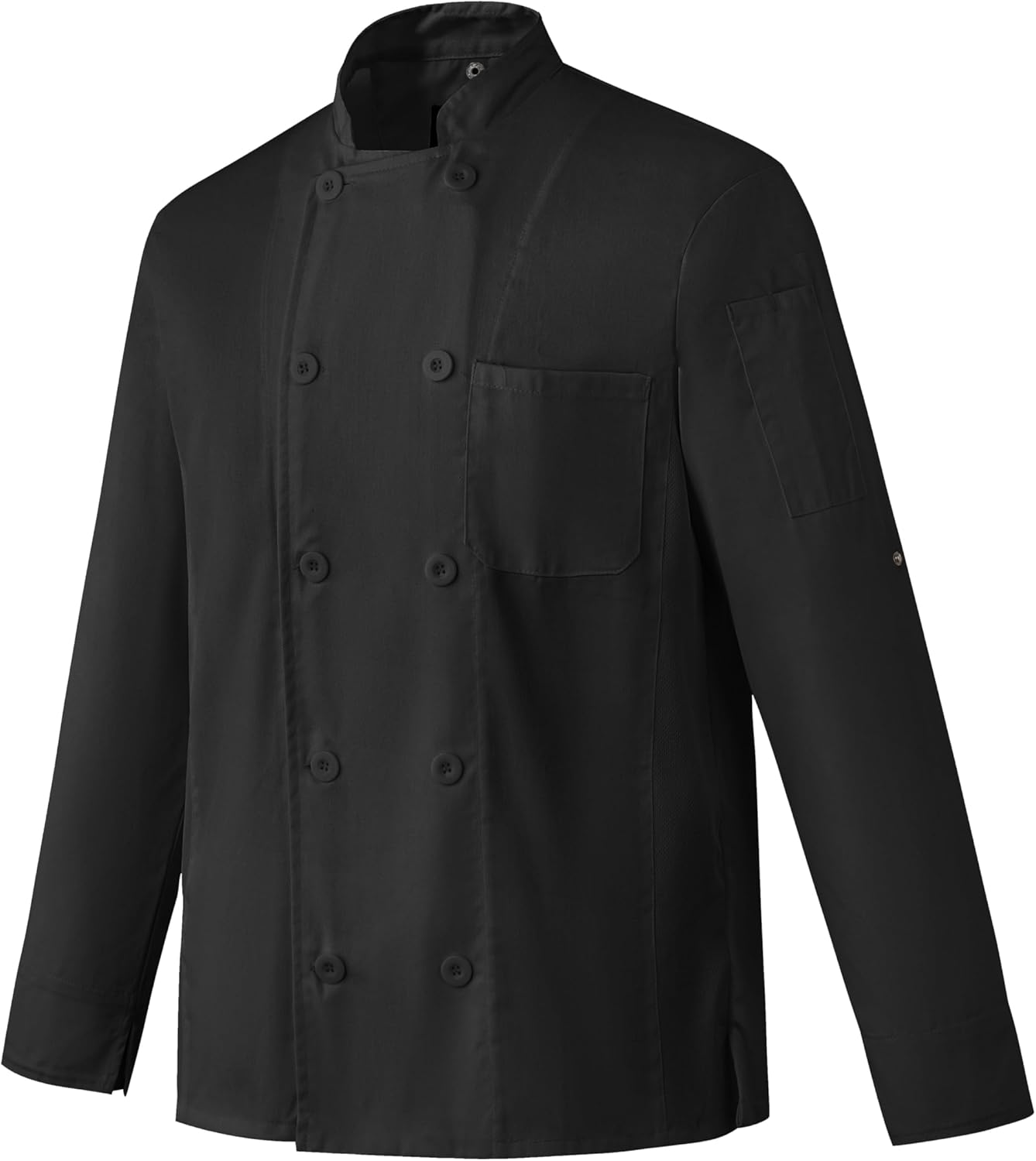 Ubon Men's Chef Coat Jacket with Side Vents