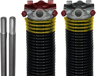 Garage Door Torsion Spring 250x2x32 | Springs for Garage Door Repair | Left and Right Hand Wound Replacement with Winding Bars (Pair)