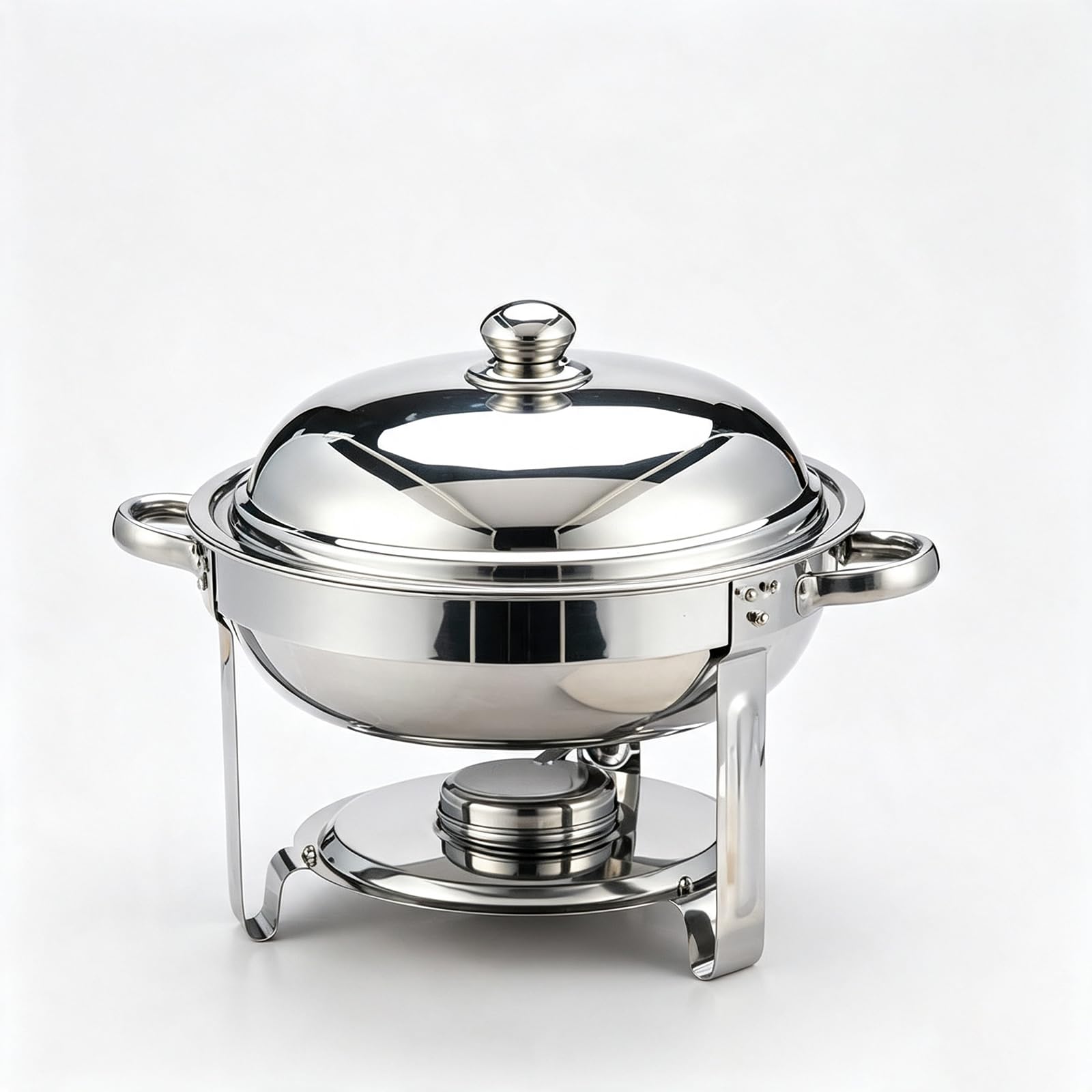 Calentador de Buffet de Acero Inoxidable Redondo,6litros