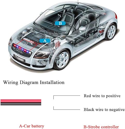 Miniatura 5 de Sidaqi 4 en 1, luces de emergencia de 12 V estroboscópicas, luces de advertencia. luces intermitentes para auto, camioneta, DRL, ambulancia, auto de