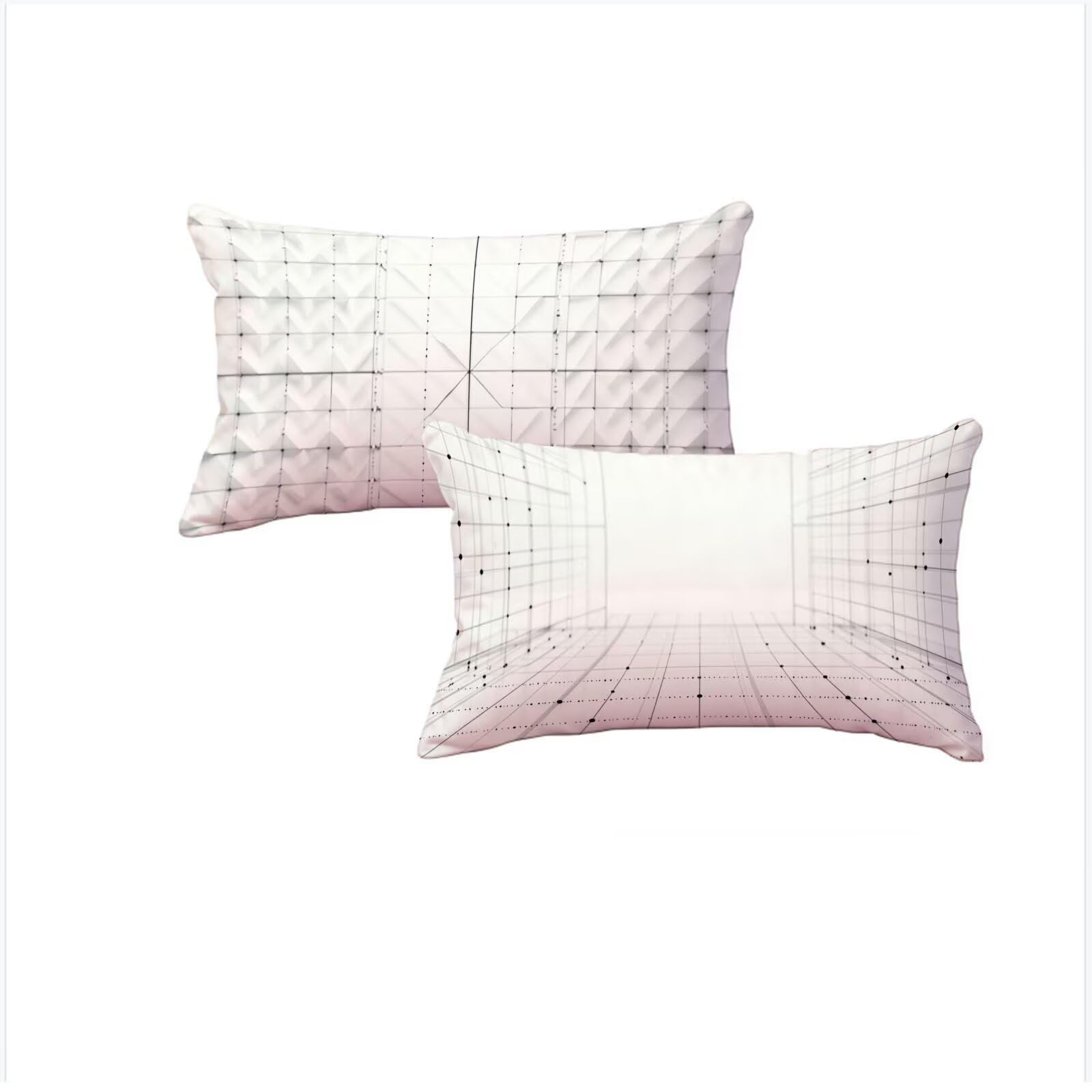 Housse coussin de canapé velours blanc 60x90 cm pour aménager un balcon cosy ou un salon moderne