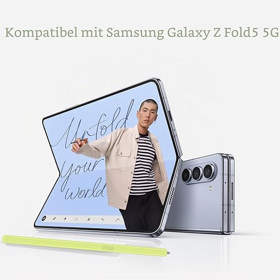 Galaxy Z Fold 5 S Pen Fold Edition for Samsung Z Fold5 5G Slim S Pen for Samsung Galaxy Z Fold5 Slim S Pen Fold Edition with Free Pen Tips/Nibs Blue