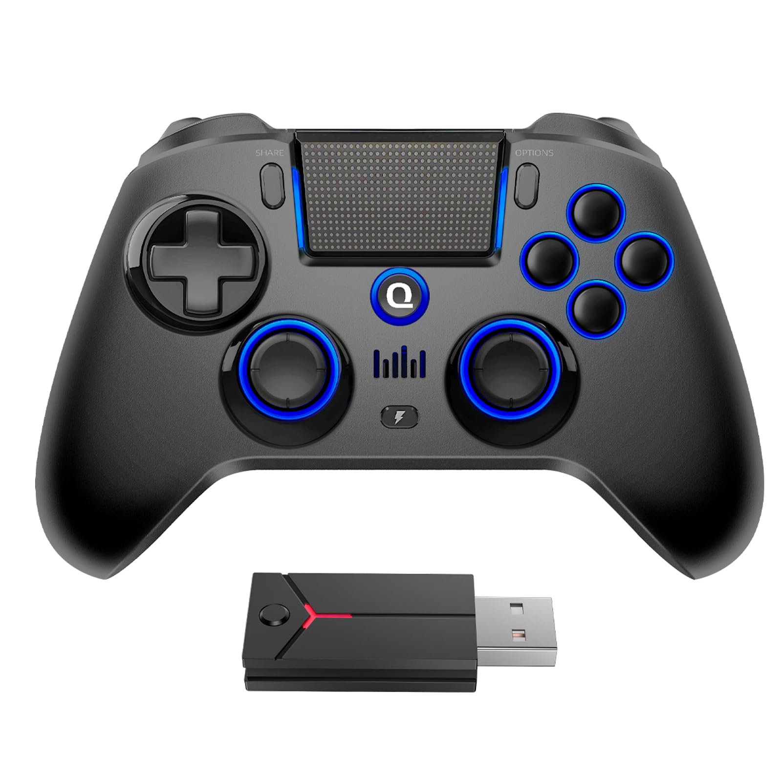 Photo 1 of **BACK BUTTONS DONT WORK***QRD Spark N5 Wireless Controller for PS5/PS4/PC - including QRD PS5 Wireless Adapter Converter,Hall Effect Joysticks, Touchpad, Gyro, Macro Buttons