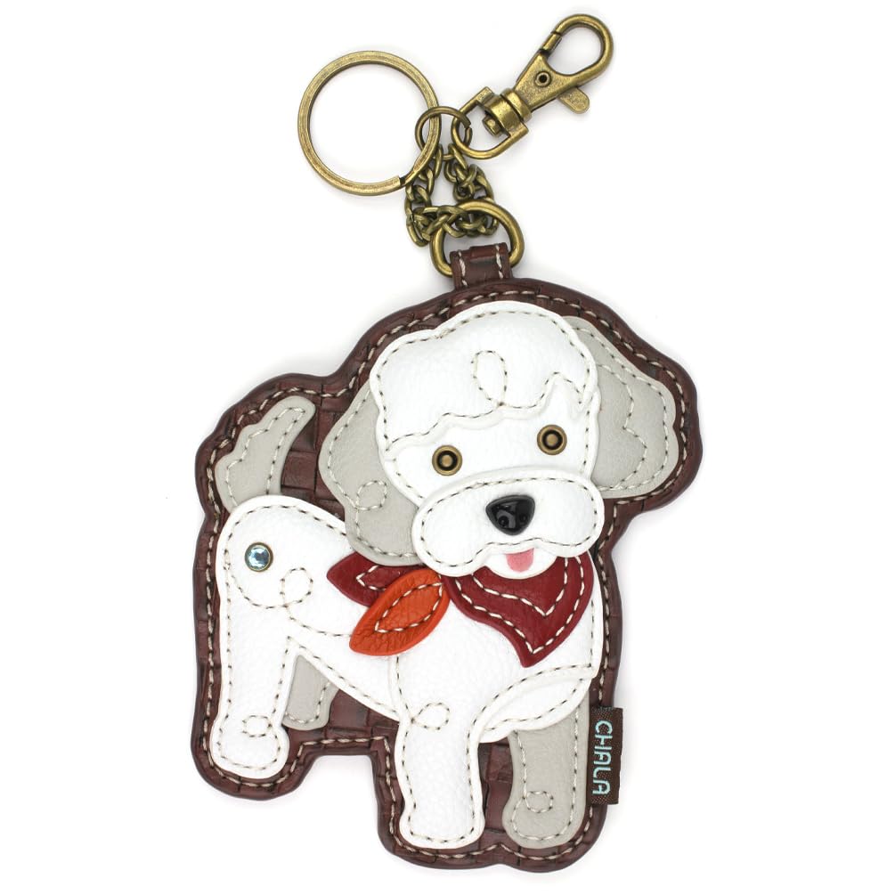 CHALA Dog Collection Women's Decorative Key Fob/Coin Purse Accessory - Poodle A
