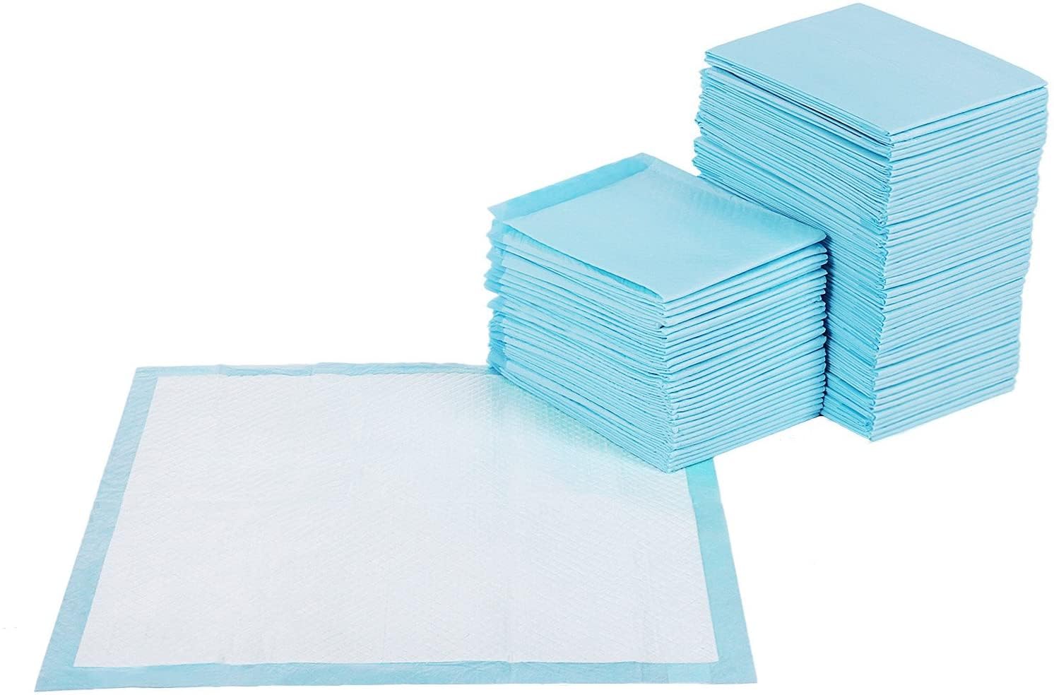 Empapadores para Cuidado de Mascotas. Alfombrillas Impermeables para Entrenamiento de Mascotas. A Prueba de Fugas. Alfombrillas higiénicas Desechables diseñadas para Mascotas (60 X 60 cm, 300)