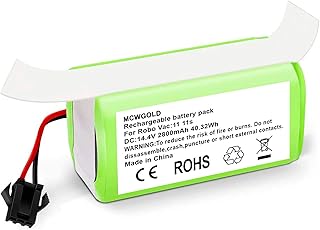 14.4V 2800mAh Battery Compatible with Ecovacs Deebot N79, N79S, DN622, Battery Replacement for Eufy RoboVac 11, 11S, 11S MAX, 12, 15C, 15C MAX, 15T, 30, 30C, 30 MAX, 35C Vacuum