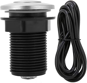 Garbage Disposal Switch,Air Switch Garbage Disposal,304 Stainless Steel Button On The Top of The Sink for Food Garbage Disposal Replacement,for Garbage Disposal Air Switch Sink Garbage Disposal Parts